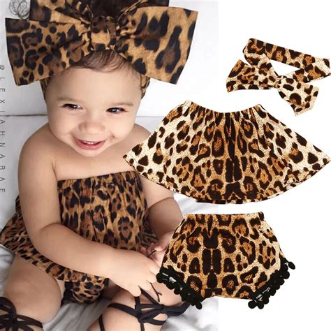 leopard print newborn girl clothes